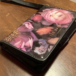 Ted Baker London Floral Card/Phone Holder Purse